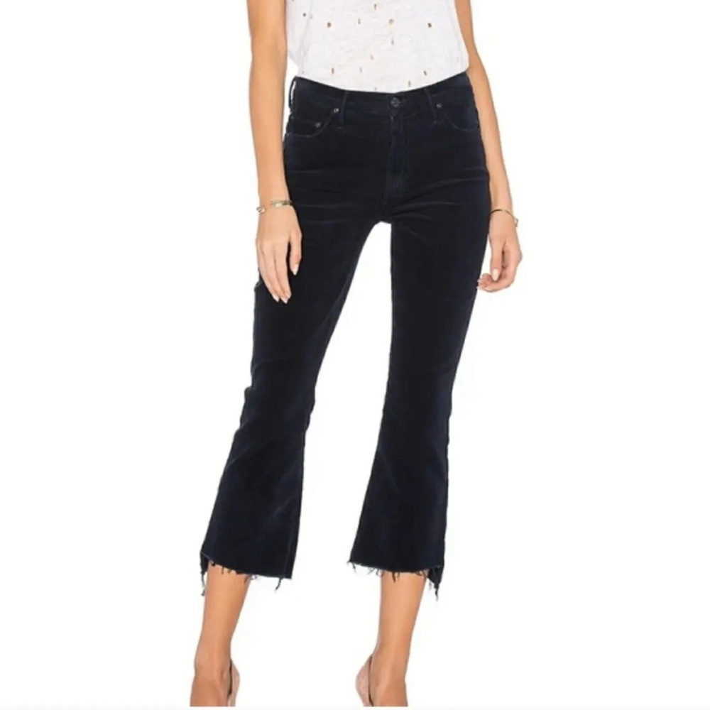 Mother Insider Crop Step Fray in Hopscotch